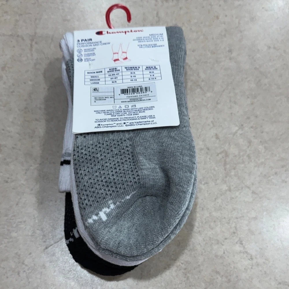 Champion All Sport Performance Cushion Socks - NWT